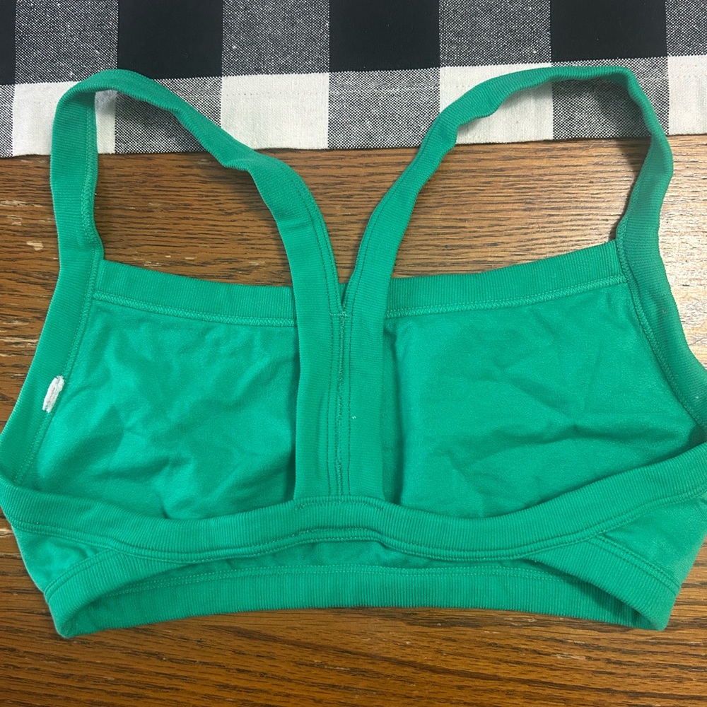 Green Women's Sports Bra